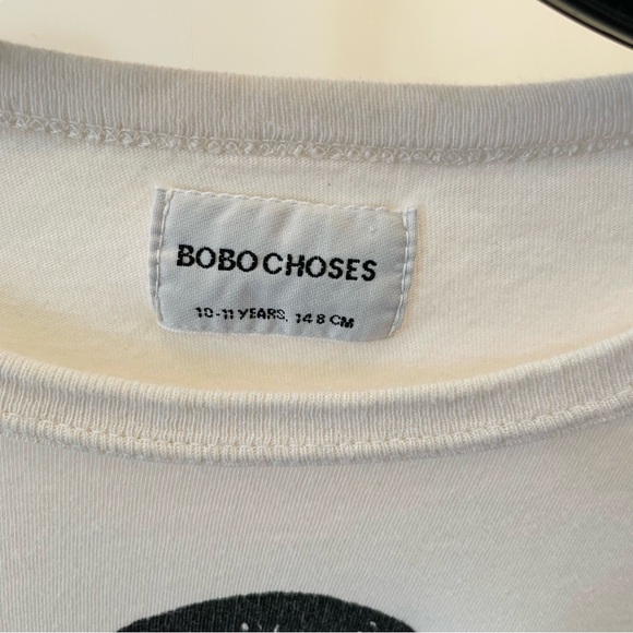 Bobo Choses White Long Sleeve Kids Shirt with Graphic Print - Picture 3 of 4